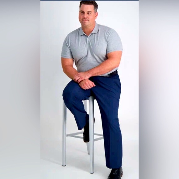 Haggar Other - -Men's Haggar Premium comfort navy Dress Pants flat front 40/27